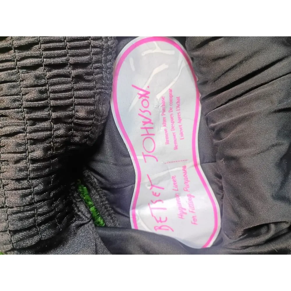 Betsey Johnson Women's Black Bikini Bottoms S NWT